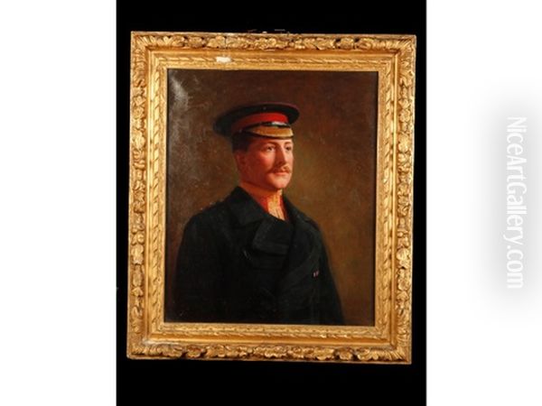 A Bust-length Portrait Of Charles Chetwynd-talbot Viscount Ingestre Mvo (1882-1915), Wearing His Royal Horse Guards Uniform - view 1