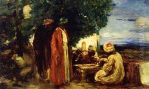 Arabs On A Shaded Terrace Arabs On A Shaded Terrace
