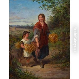 Gleaners Returning Home by Frederick Daniel Hardy
