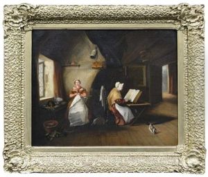 Untitled (the Drawing Room) by Frederick Daniel Hardy