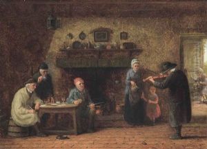 The Travelling Musician by Frederick Daniel Hardy