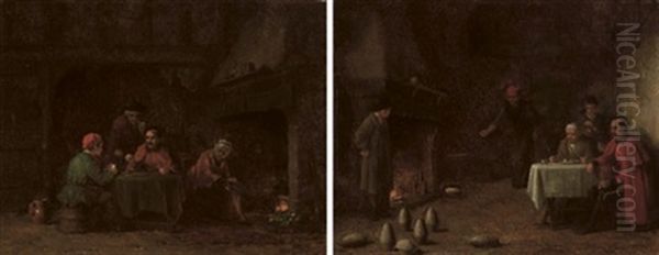 Skittle Players (+ Card Players, 1879; Pair) - view 1