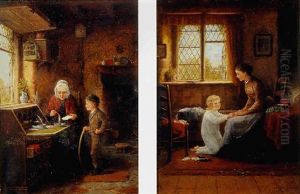Sealing The Letter by Frederick Daniel Hardy