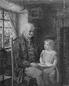 Reading A Story by Frederick Daniel Hardy