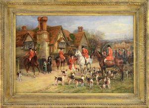 Preparing For The Hunt by Heywood Hardy