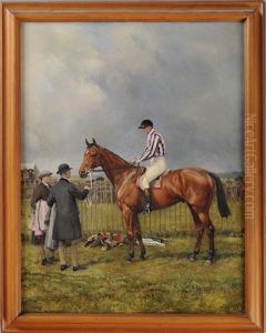 Horse And Rider by Heywood Hardy
