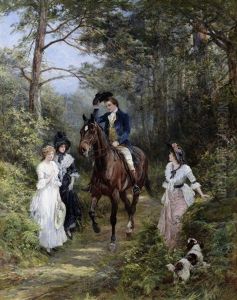 The Meeting In The Forest by Heywood Hardy