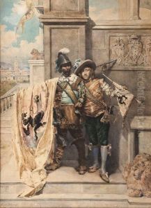 Two Soldiers by Augusto Ballerini
