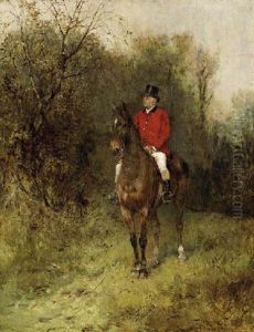 Master Of The Atherstone Hunt by Heywood Hardy