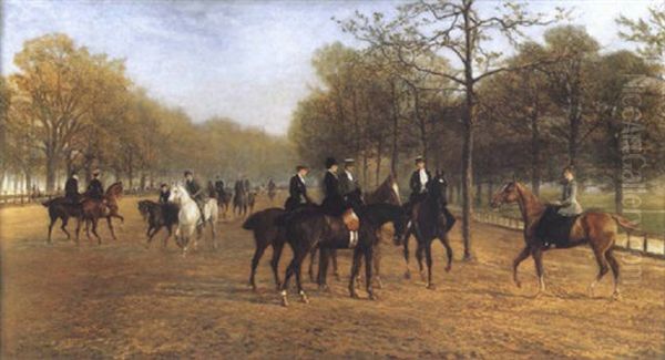 The Morning Ride, Rotten Row, Hyde Park - view 1