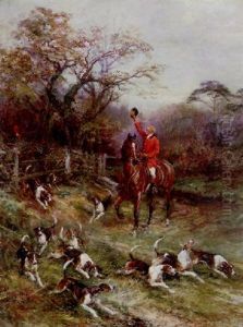Hounds At Covert by Heywood Hardy