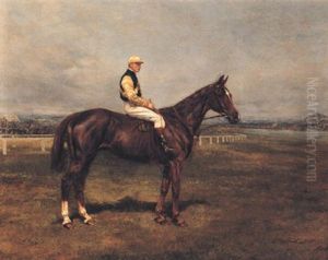 Portrait Of "tich" Mason On "kirkland" by Heywood Hardy