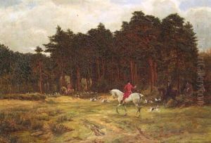 A Hunt In A Forest Clearing A Hunt In A Forest Clearing
