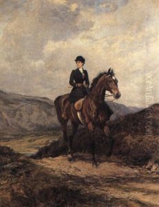 Lady Ferguson Of Kilkerra, Ayrshire, On Horseback