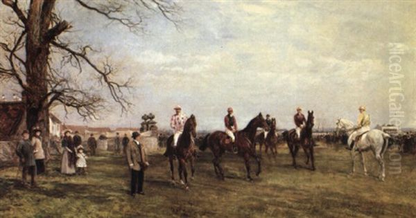 The Start Of The Catterick Steeplechase-1894 - view 1