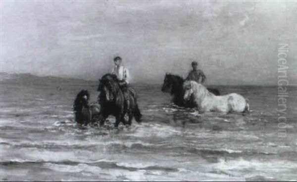 Exercising The Horses - view 1