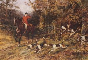 Calling The Hounds Out Of Cover by Heywood Hardy