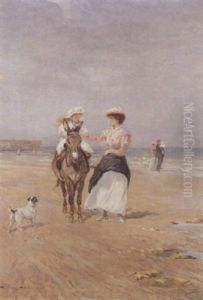 A Donkey Ride On The Sands by Heywood Hardy