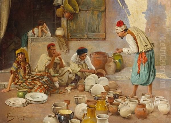 A Potter Selling His Wares - view 1