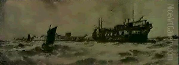 H. M. S. "actaeon" Off Portchester Castle - view 1