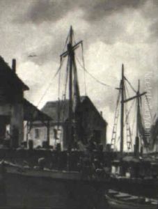 Rockport Harbor Fishing Boats by John Knowles Hare