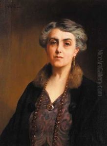 Portrait Of A Lady With Amber Beads