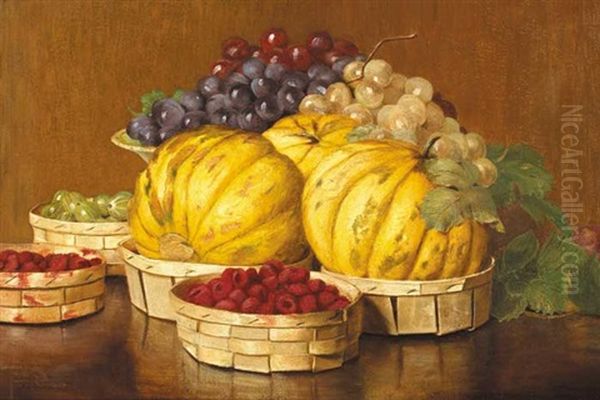 Still Life With Melons, Raspberries And Gooseberries - view 1