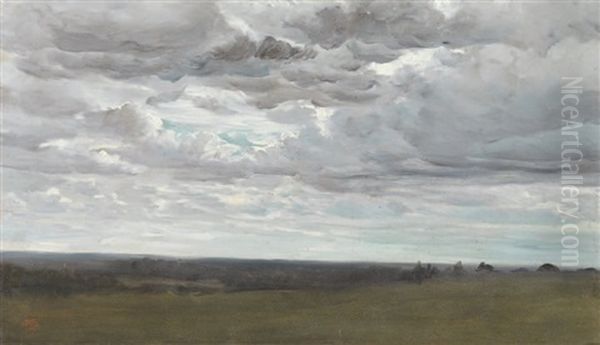 Ciel Nuageux Sur Une Plaine, Dit Ciel D'orage (study) - view 1