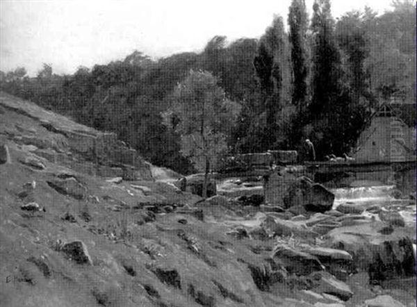 Felsiges Flustal Bei Grenoble - view 1