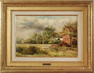 Pastoral Landscape With Barn Pastoral Landscape With Barn