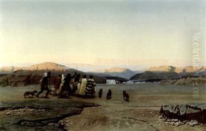 Les Bergers, Conduits Par L'etoile, Se Rendent A Bethleem by Octave Penguilly l' Haridon