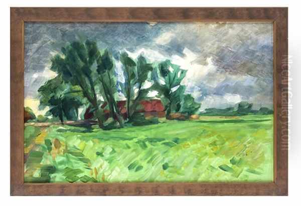 Landschaft Mit Gehoft (rotenburg, Burgstrase Richtung Alte Muhle) - view 1