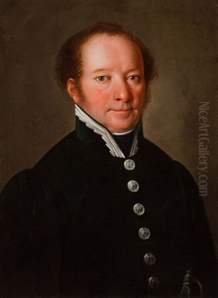 Portret Mezczyzny W Zielonym Mundurze - view 1
