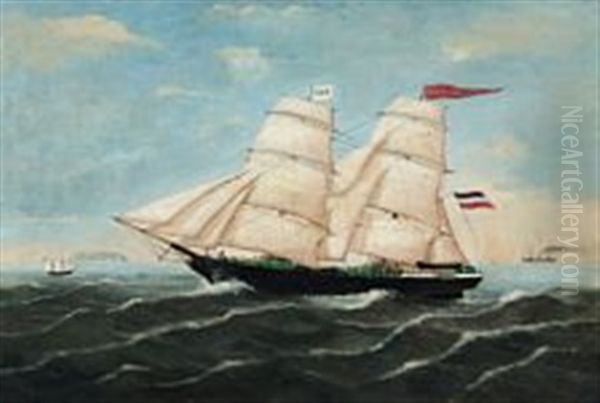 Portrait Of The Sailing Ship "margaretha Louise 319" - view 1