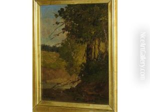 Landscape With Foreground Trees Landscape With Foreground Trees