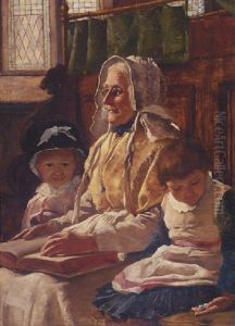 At Church With Grandmother by Edward Samuel Harper