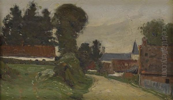 Untitled (farm With Large Trees)(+ Untitled (road To A Village); 2 Works) - view 1