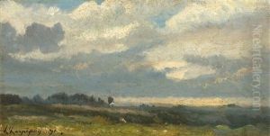 Southern French Landscape Near The Allier River by Henri Joseph Harpignies