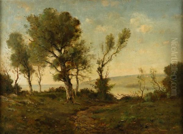 Shoreline Barbizon Summer Landscape - view 1