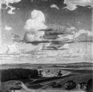 Landschaft In Thuringen by Ferdinand Graf (Count) von Harrach
