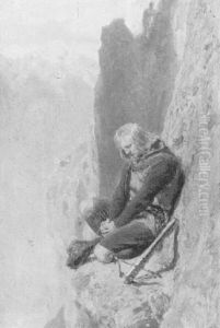 Kaiser Maximillian In Der Martinswand Uber Dem Inntal by Ferdinand Graf (Count) von Harrach