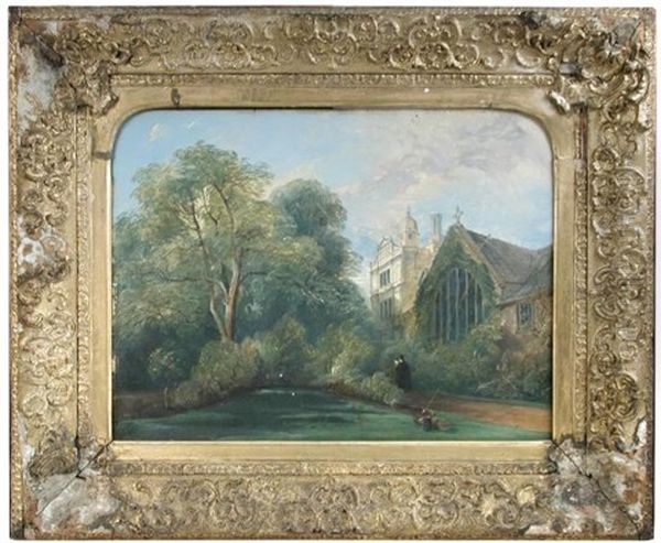 View Of Gonville And Caius College, Cambridge, With A Fellow In The Foreground - view 1