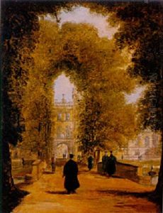 The Entrance Gateway To Kings Courts, Trinity College Cambridge by Richard Bankes Harraden
