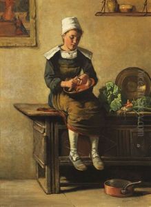 Kleine Kuchenmagd