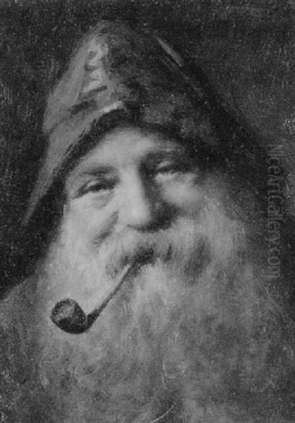 Portrait Of A Fisherman With A Pipe - view 1