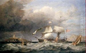 Dropping Off The Swasea Pilot - Busy Shipping Off Mumble's Head by James Harris of Swansea