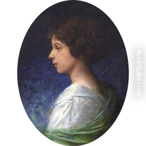Portrait Of Miss Kathleen Pyke, Montreal by Robert Harris