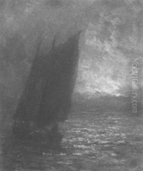 Untitled - Sailing Boat At Dusk - view 1