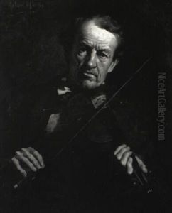 The Old Fiddler, Quebec by Robert Harris
