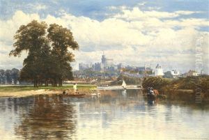 A View Of Windsor From The Thames